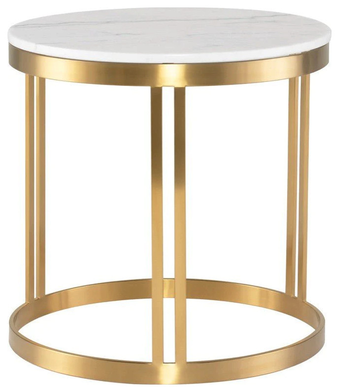 Marion Gold Side Table   Contemporary   Side Tables And End Tables   by Virgil Stanis Design  Houzz