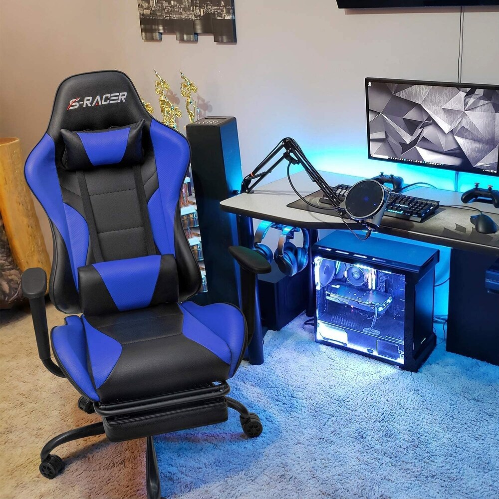 Gaming Chair with Footrest   Ergonomic Desk Chair