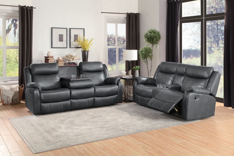 Darlene Reclining Sofa Collection   Contemporary   Sofas   by Lexicon Home  Houzz