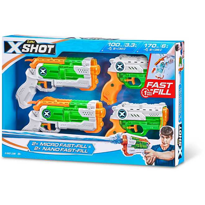 Zuru X-Shot Water Warfare Fast Fill Water Gun Combo Pack