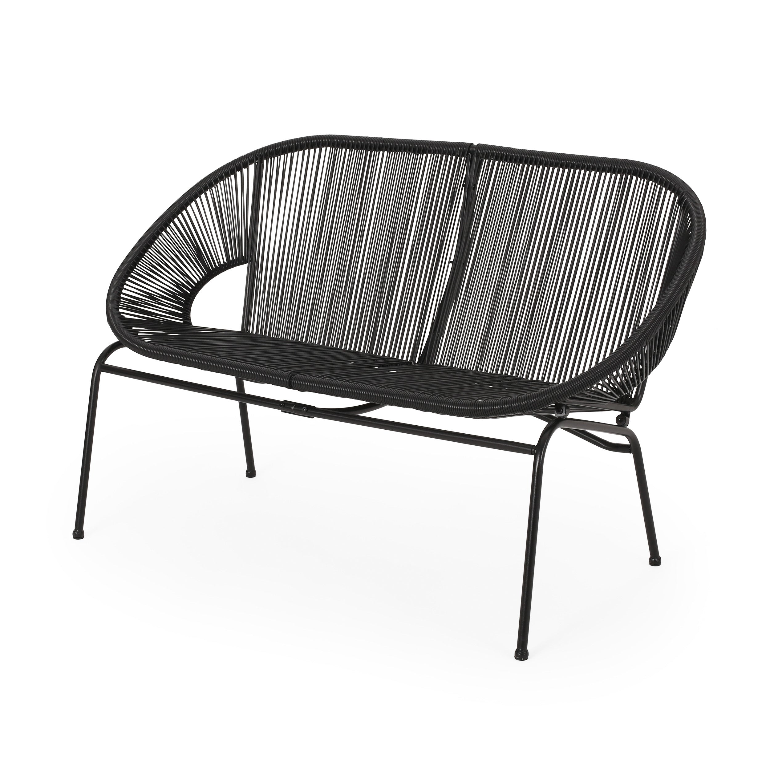 Chardean Outdoor Hammock Weave Loveseat Bench