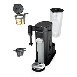 NINJA Pods and Grounds 3-Cup Black Specialty Single-Serve Coffee Maker with K-Cup Pod Compatibler-PB051 PB051