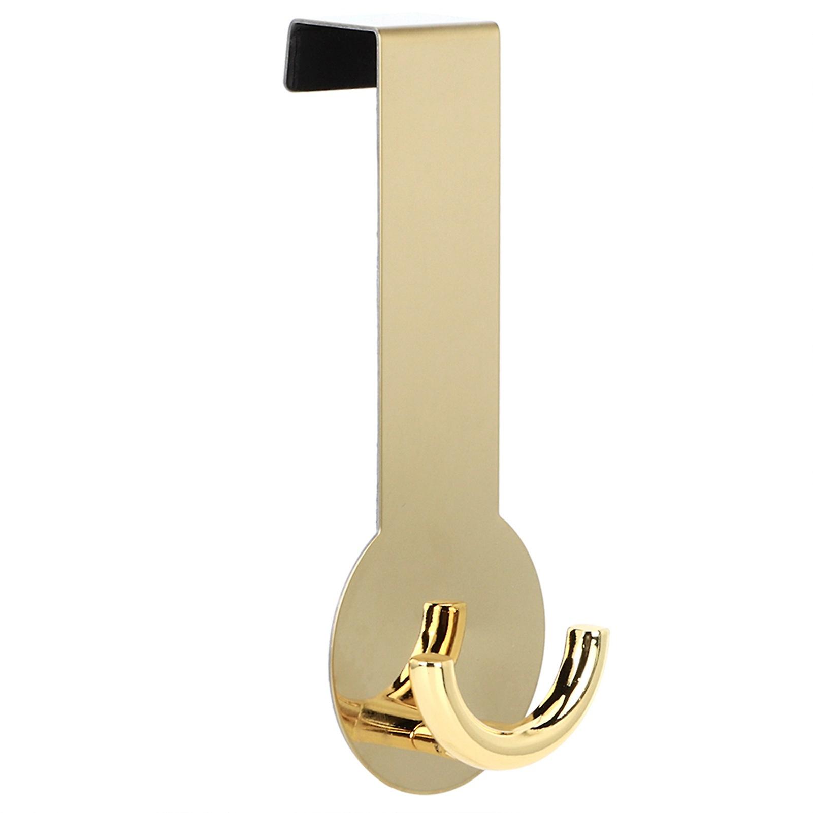 Stainless Steel Drawer Hook Back Door Hook Hanger for Office Clothes Bag Organizer(Gold)