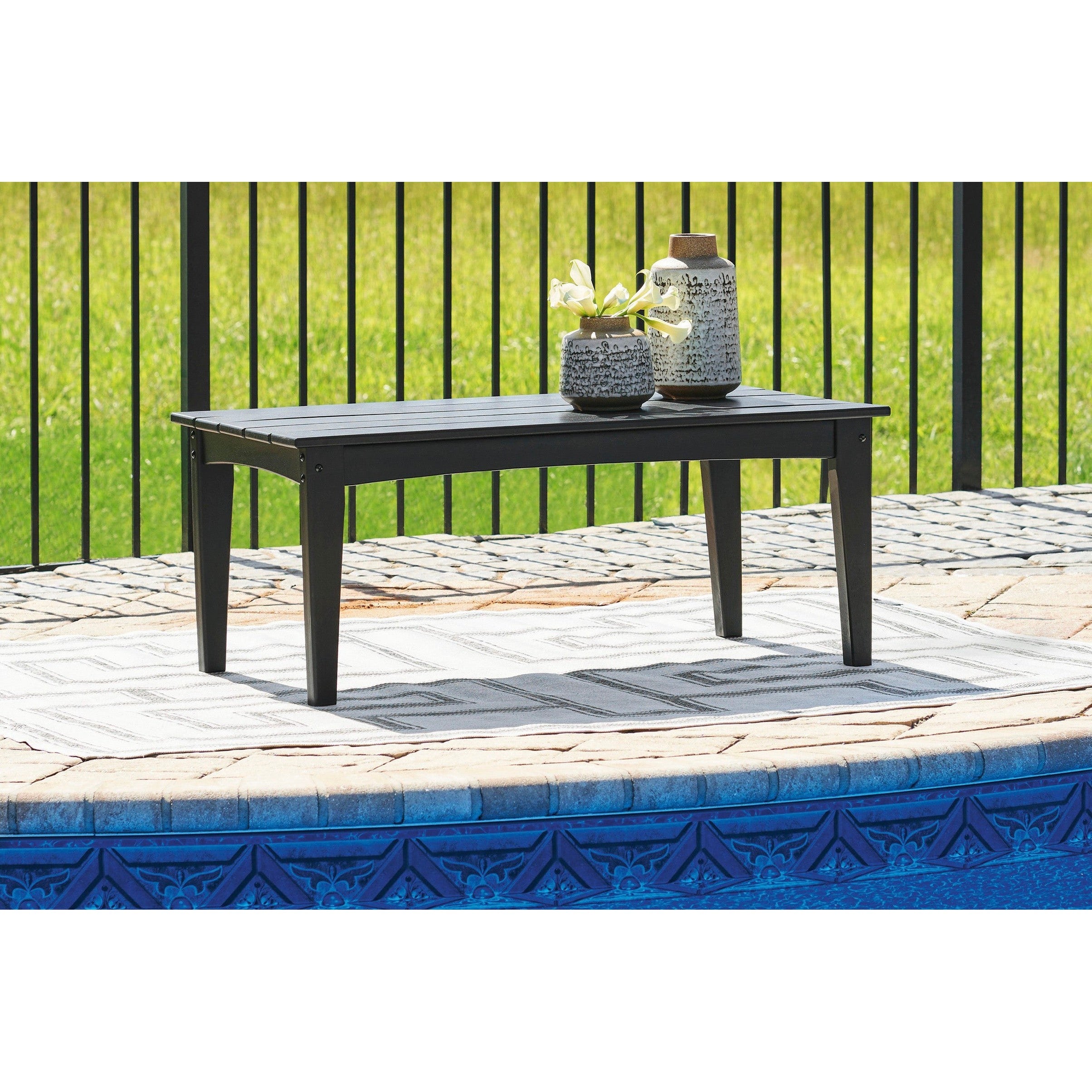 Poly Black Outdoor 44 Coffee Table