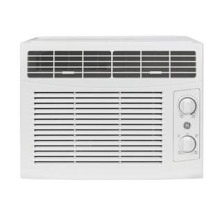 GE 5000 BTU 115-Volt Window Air Conditioner for 150 sq. ft. Rooms in White AHTC05AA