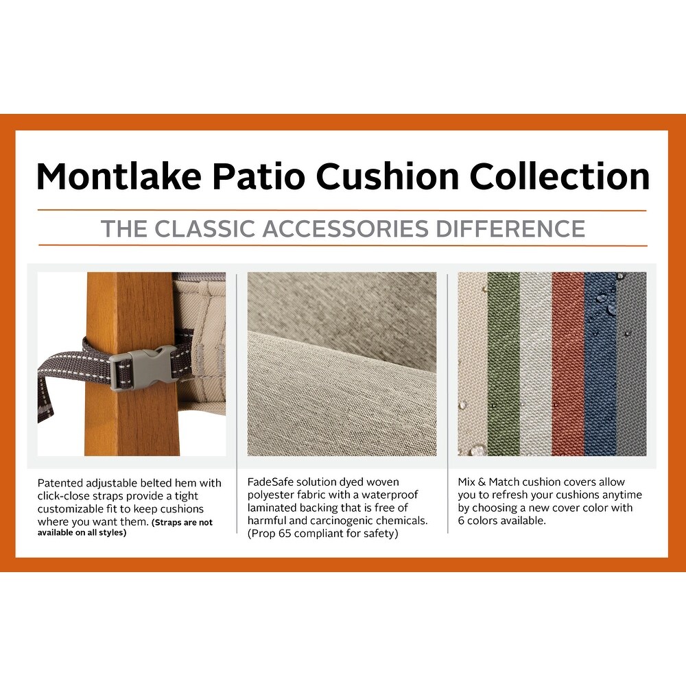 Montlake FadeSafe Patio Chair Cushion   3\