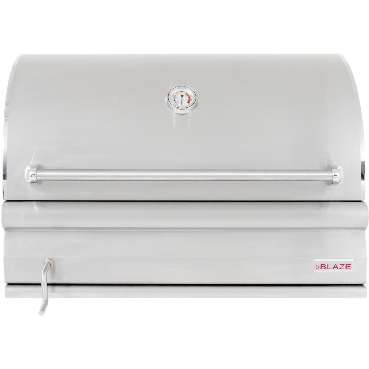 Blaze 32-Inch Built-In Stainless Steel Charcoal Grill With Adjustable Charcoal Tray