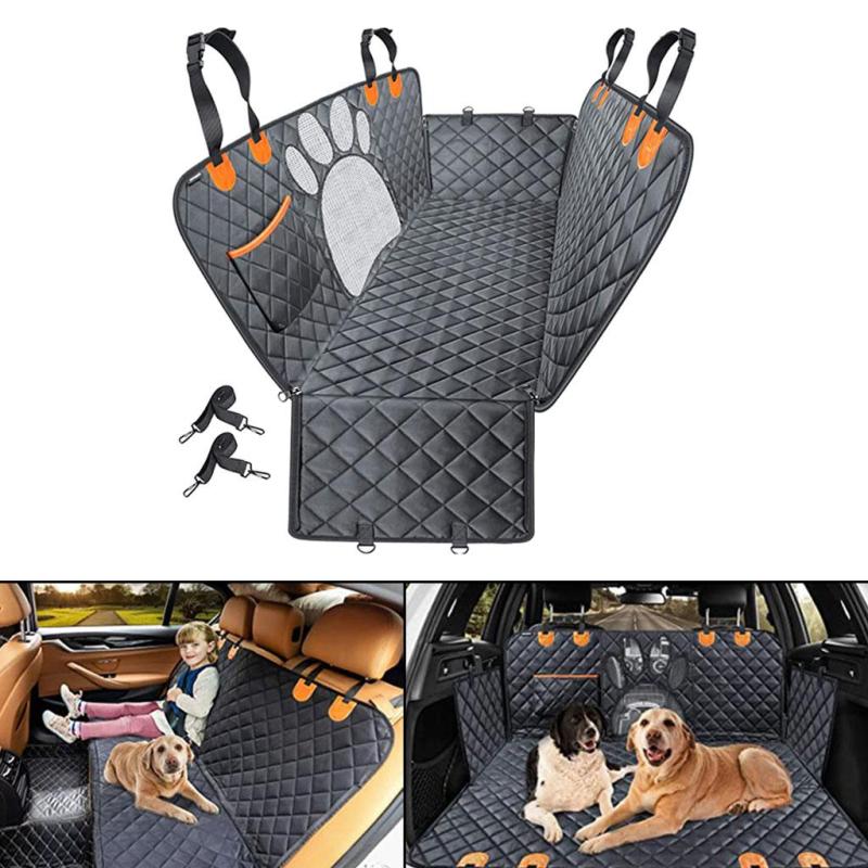 Dog Car Seat Cover - Oxford Cloth Waterproof Back Seat Dog Cover for Car - Pet Seat Cover with Window for SUV and Truck