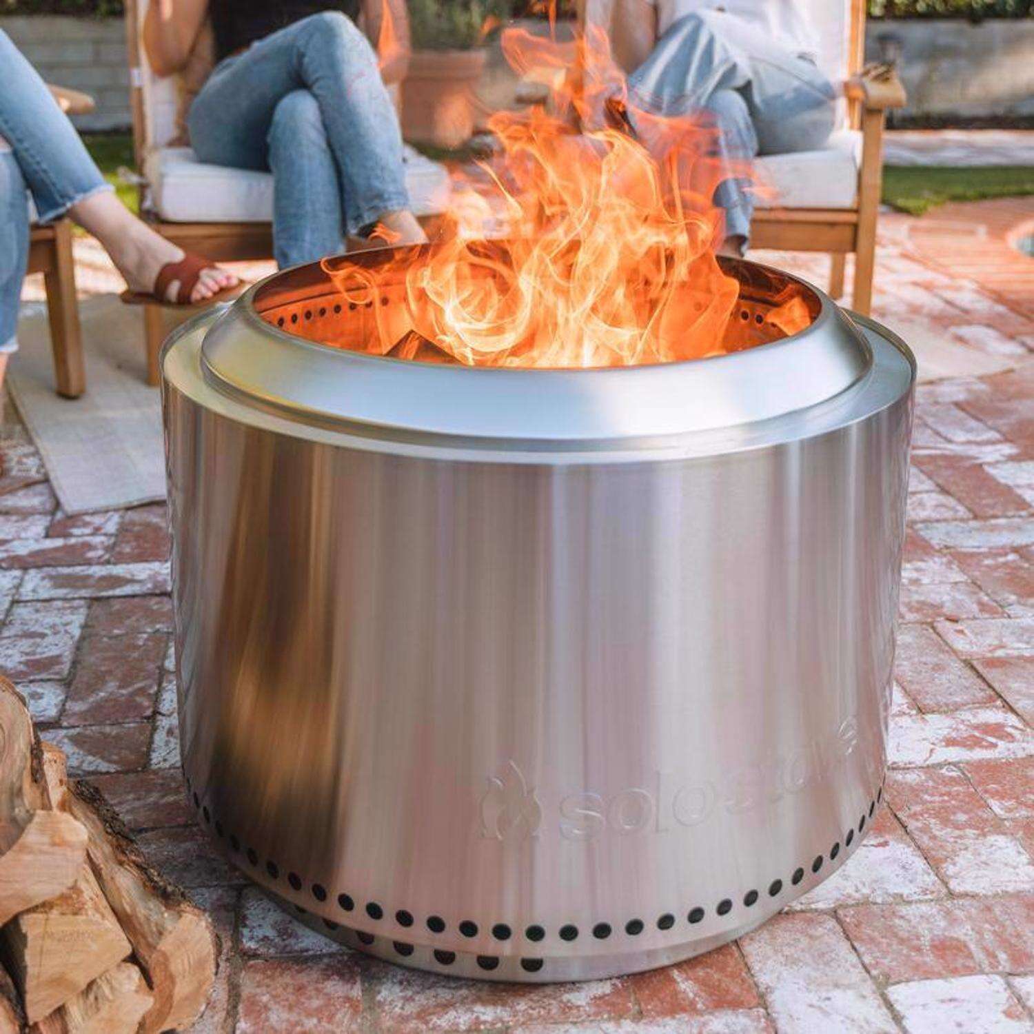 Solo Stove Yukon 27 in. W Stainless Steel Round Wood Fire Pit with Stand