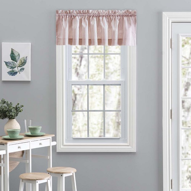 Rod Pocket Tailored Valance 58 quot X 15 quot Brick