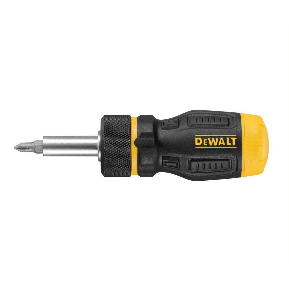 DW Multi-Bit Ratcheting Stubby Screwdriver Set (7-Piece) DWHT68005