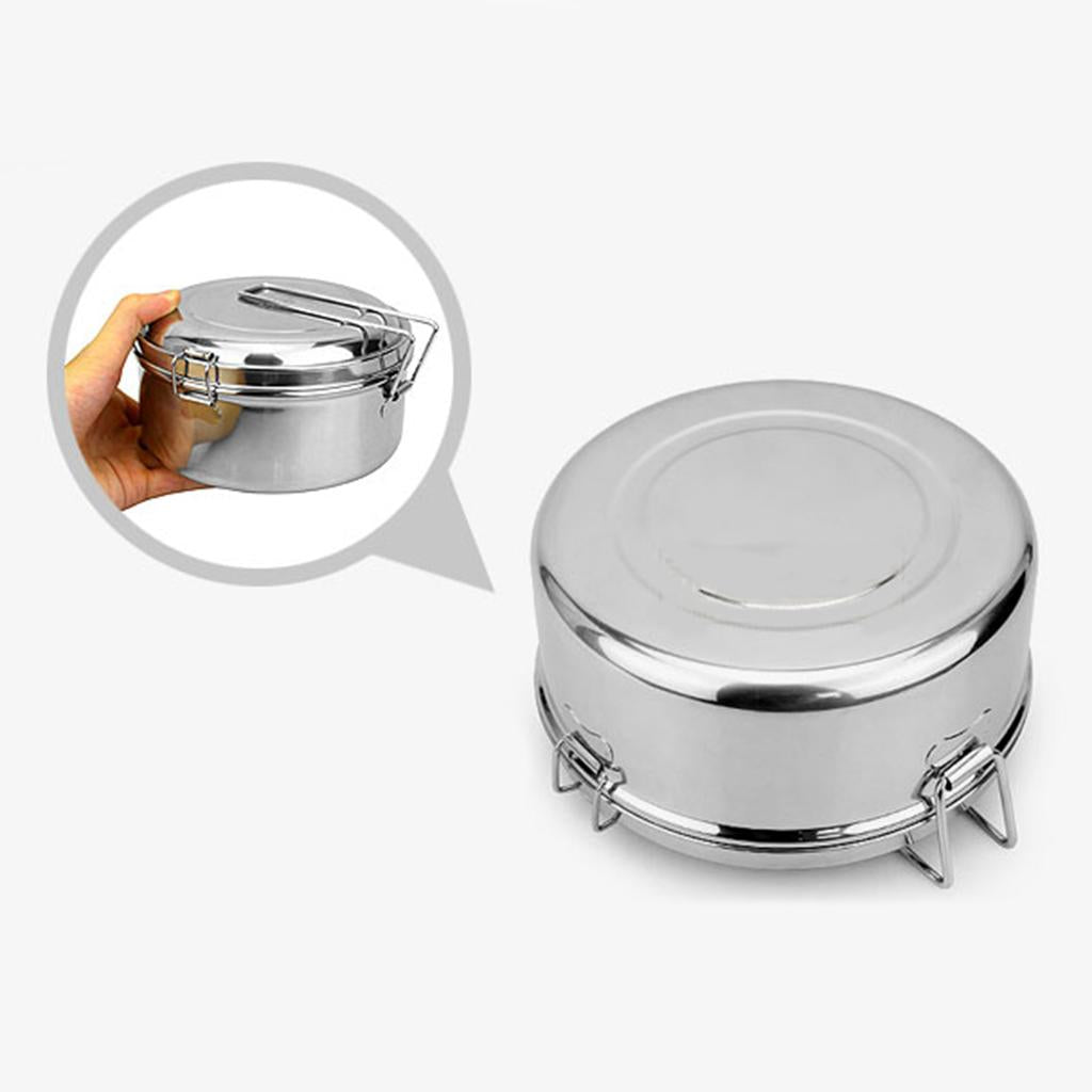 Food Stainless Steel Mess BBQ Container for Outdoor , , Small