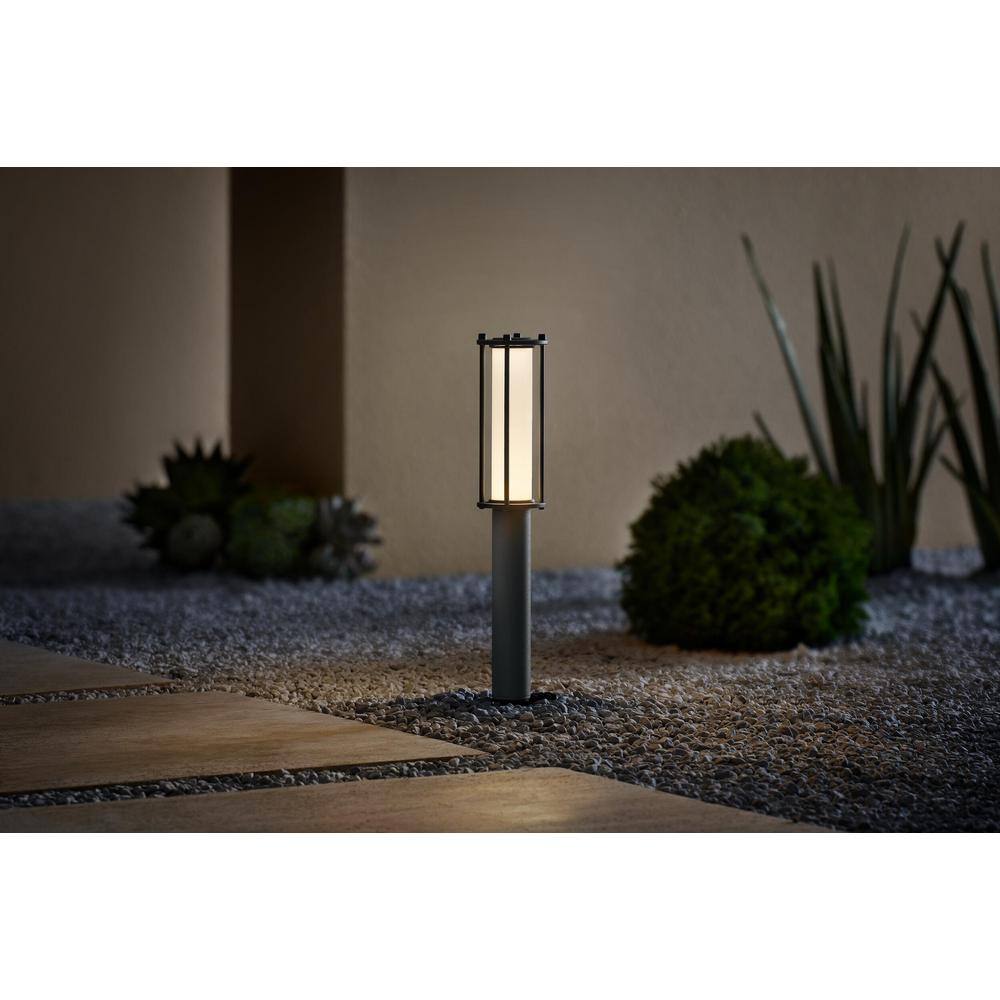 Hampton Bay Low Voltage Landscape Black Landscape Path Light with 1.4-Watt 100 lumen Integrated LED LBO-N1BL3000K6B