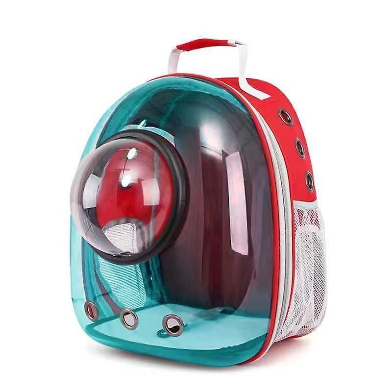 Cat bag Out carrying bag Space capsule Pet backpack - Space Cover 12 hole blue shell