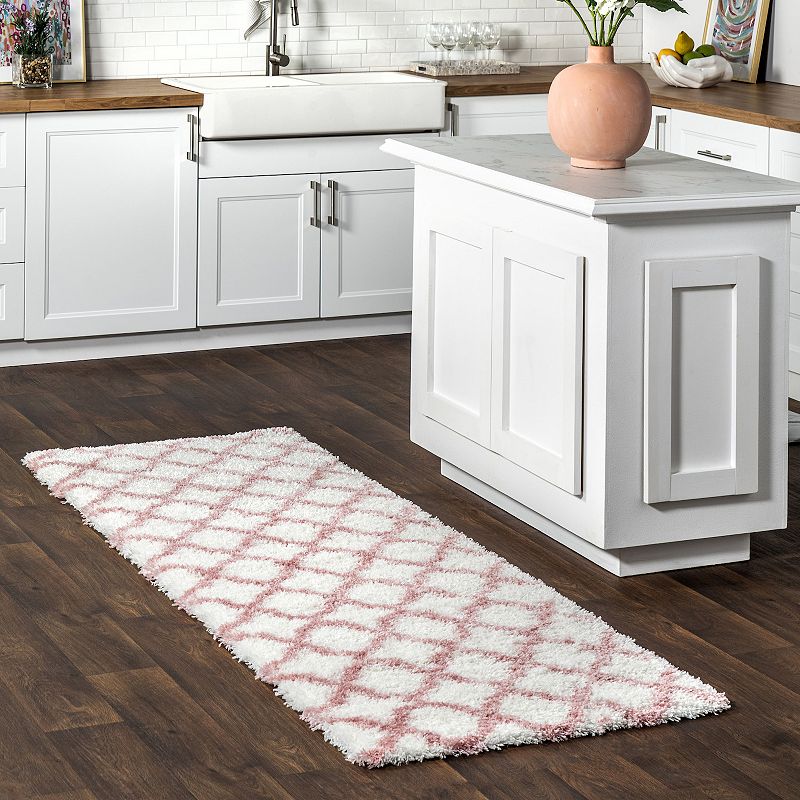 nuLOOM Airy Shag Nelda Lattice Rug