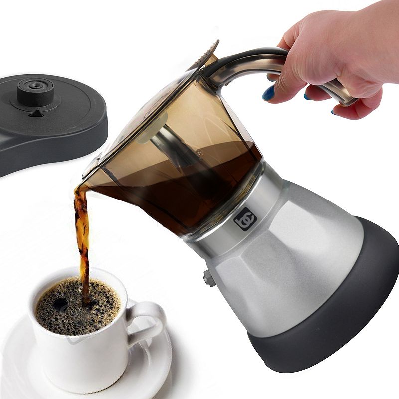 Portable Espresso Coffee Maker， 3 Cup Authentic Espresso Machine