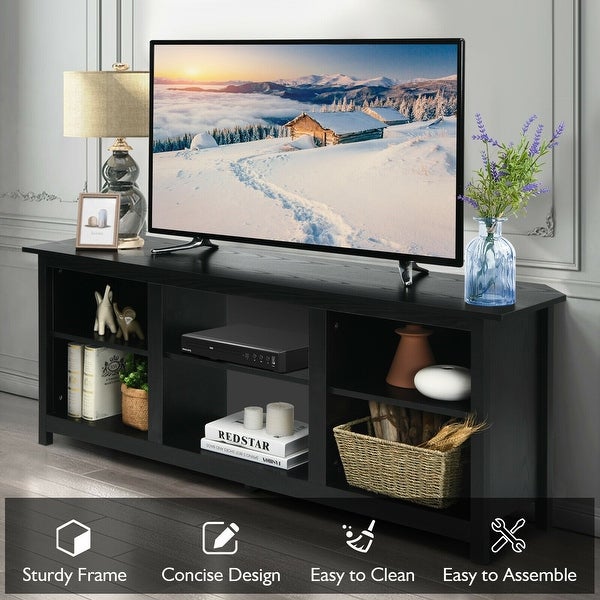 2-Tier Entertainment Media Console Center- - 58