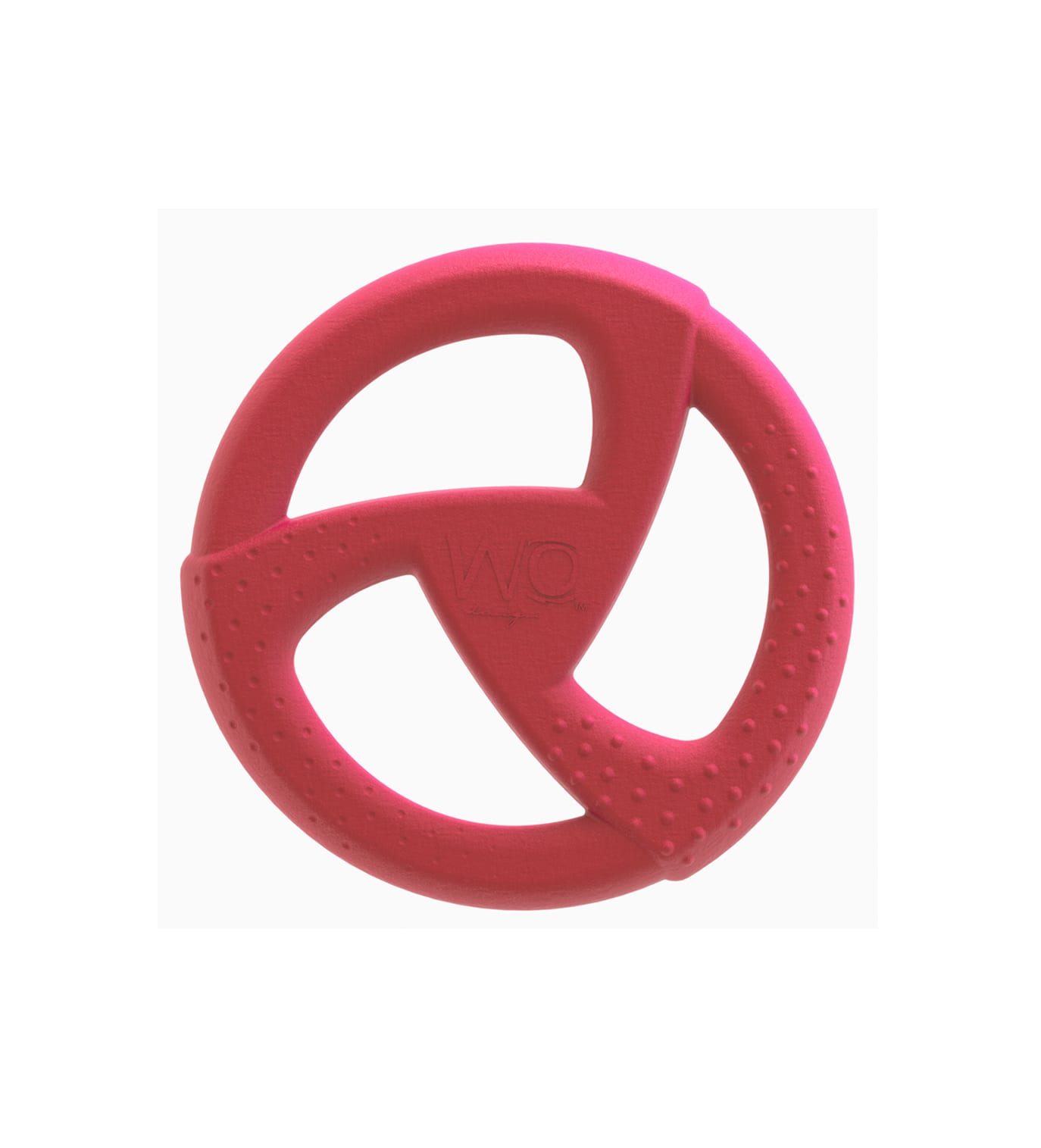 WO 8 Inch Durable Frisbee Disc Dog Toy - Cranberry