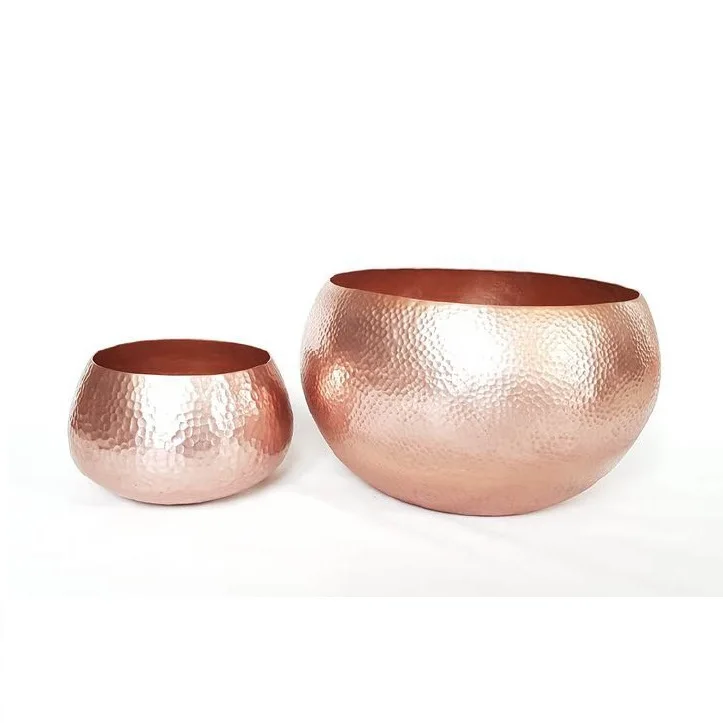 Copper Metal Planter Home Indoor Outdoor Garden Usage Customized Size Metal Planter Made by India