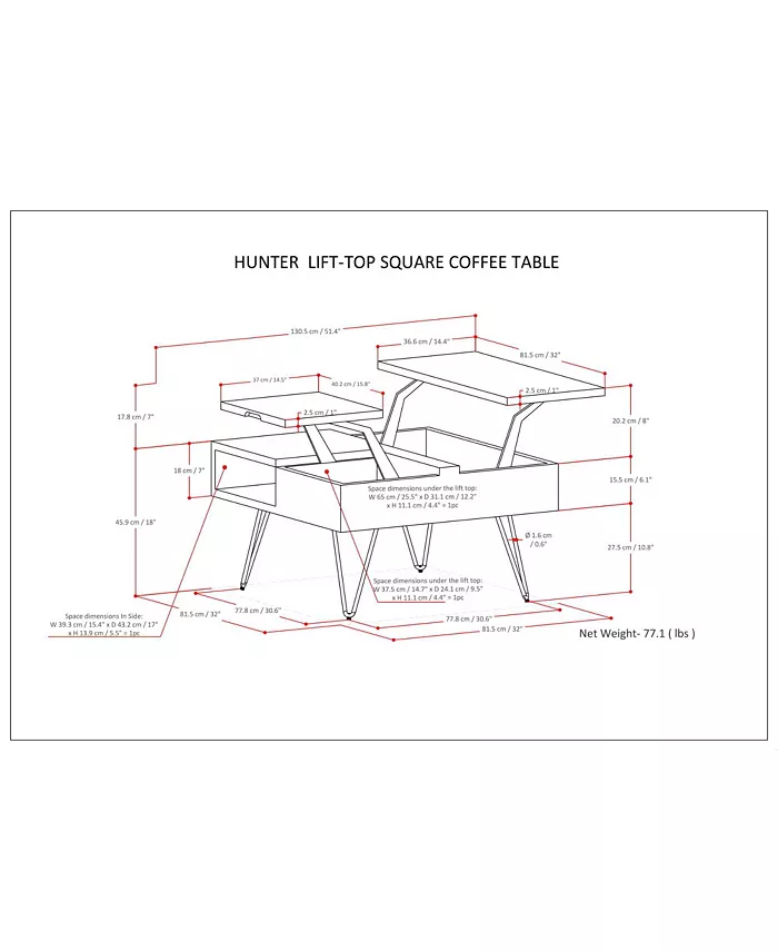 Simpli Home Hunter Coffee Table