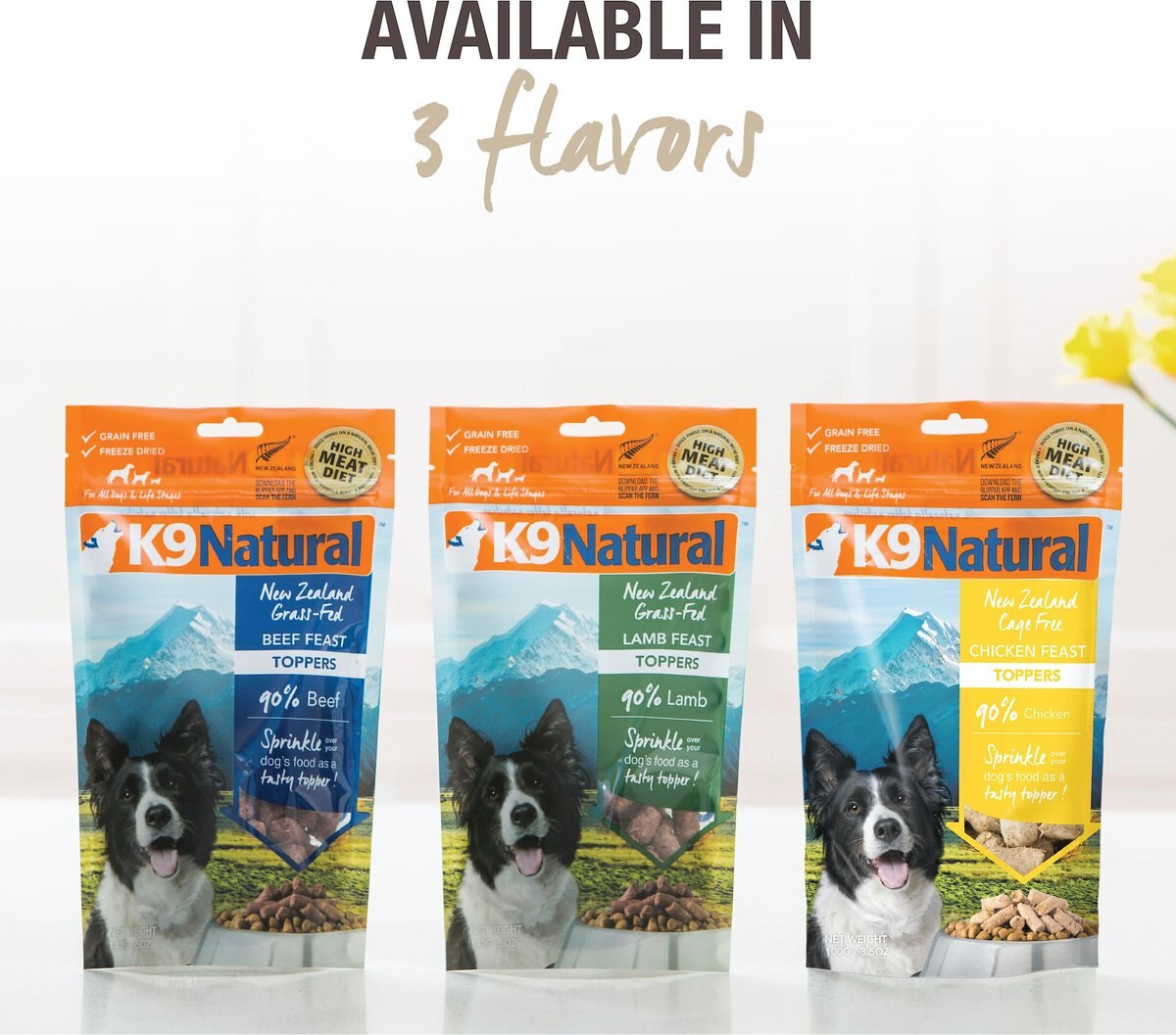 K9 Natural Chicken Feast Raw Grain-Free Freeze-Dried Dog Food Topper