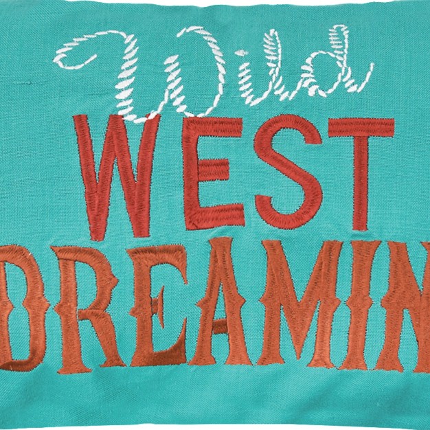 X 24 quot Wild West Dreamin x27 Woven Throw Pillow