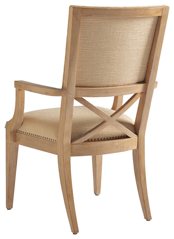 Alderman Upholstered Arm Chair   Transitional   Dining Chairs   by Homesquare  Houzz