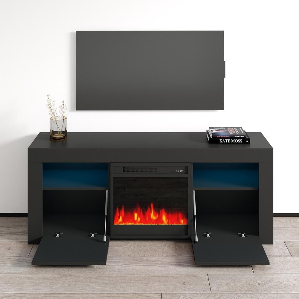 Copper Grove Qorasuv 58 inch Electric Fireplace TV Console