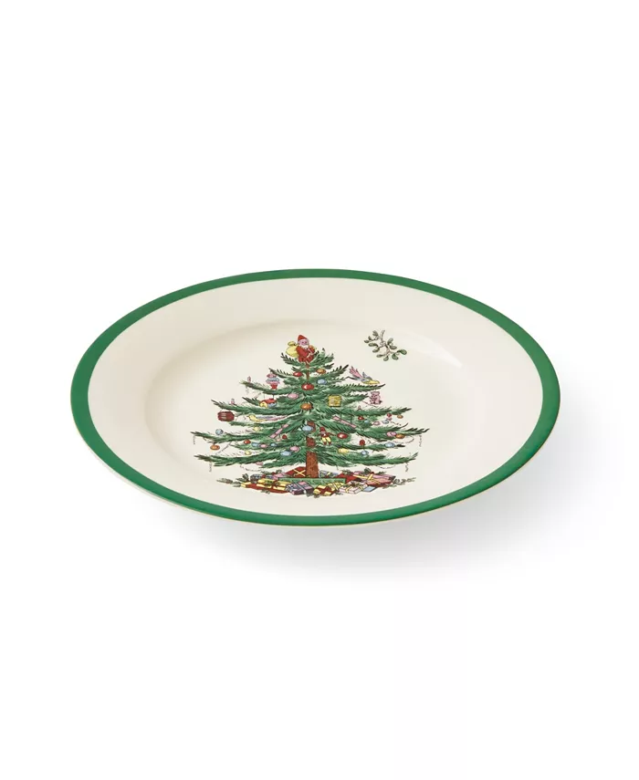 Spode Christmas Tree Dinnerware Salad Plate Set of 4