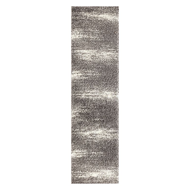 World Rug Gallery Florida Contemporary Ombre Abstract Shag Rug