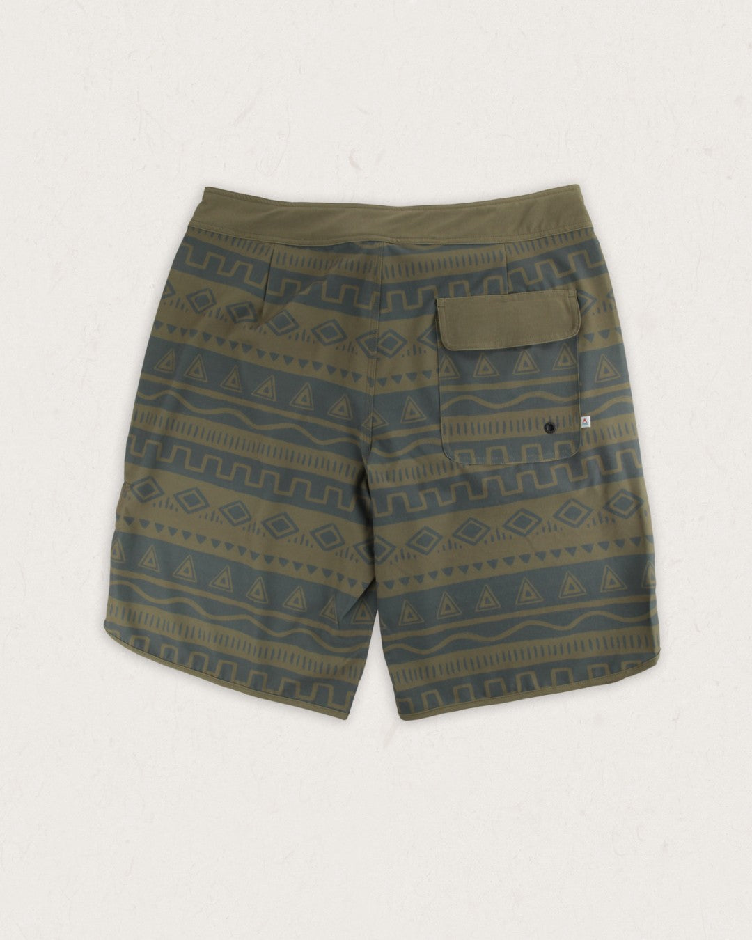 Breaks Recycled Boardshort - Abstract Stripe Khaki