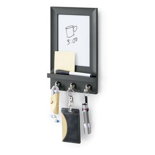 Command 2 lb. Slate Hanging Dry Erase Message Center (1 Organizer 3 Hooks 8 Strips) HOM24DEBS-ES