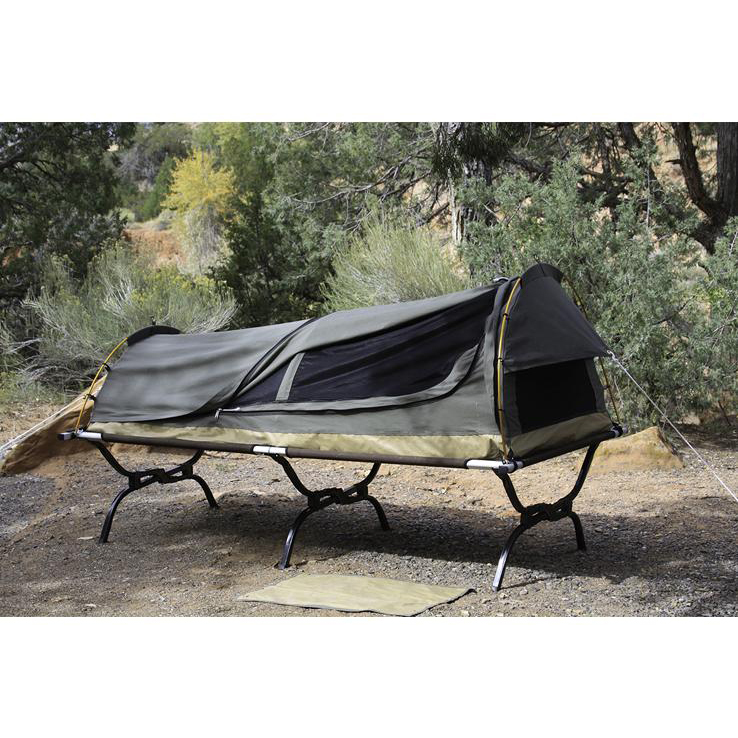 Kodiak Canvas Swag 1Person Canvas Tent  Brown