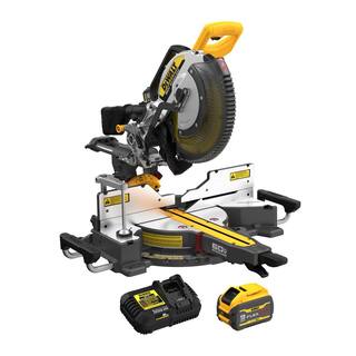 DW 60V Lithium-Ion 12 in. Cordless Sliding Miter Saw Kit with 9.0Ah Battery Pack DCS781X1