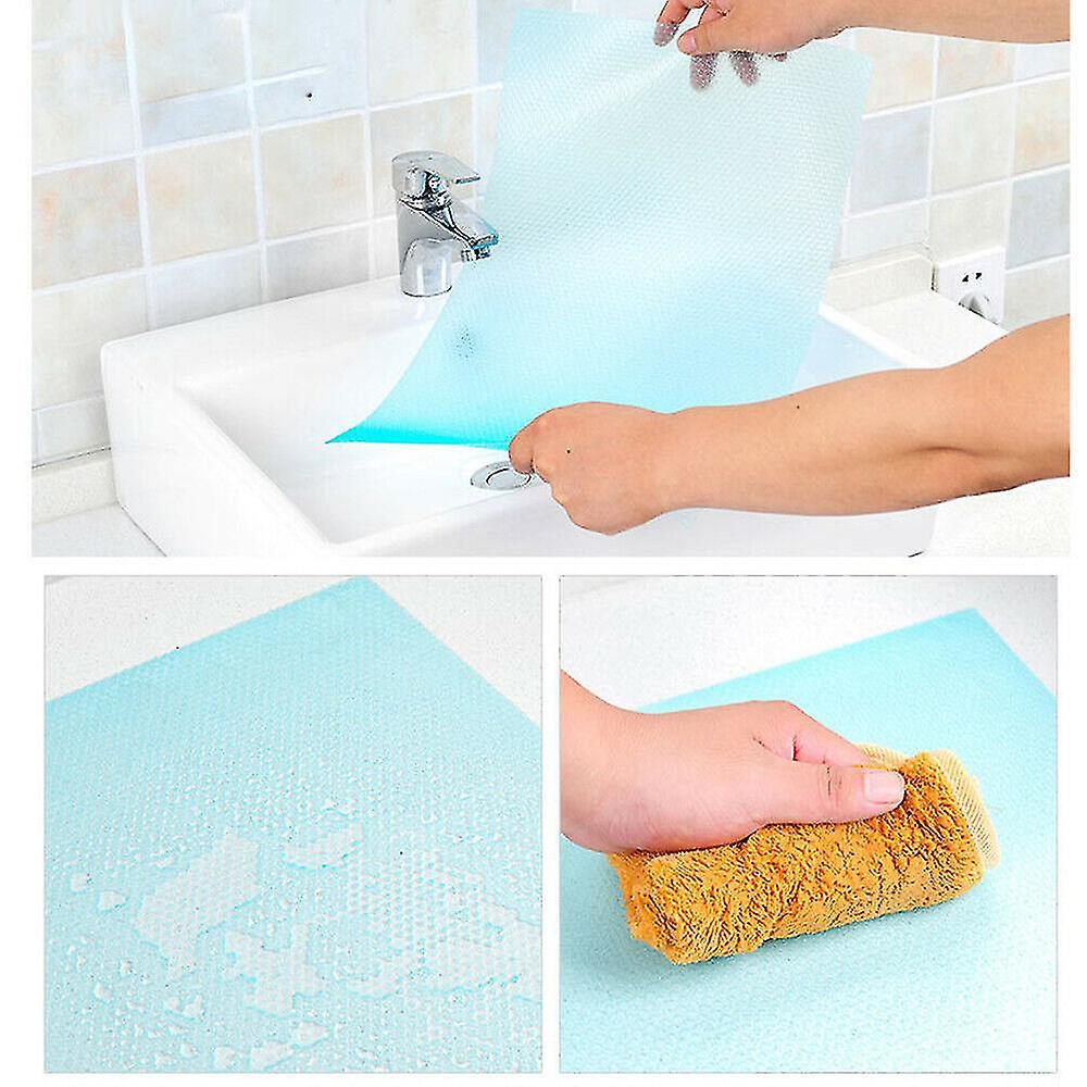 8-pack Refrigerator Mats Antiseptic Mats Anti-mildew Mats Antibacterial Placemats Multifunctional