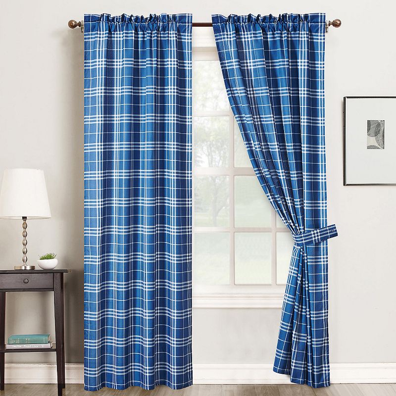 Payton Plaid 4-piece Window Curtain Set