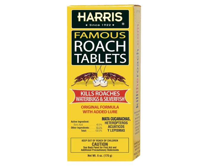 PF Harris Famous Roach Tablets， 6oz - HRT-6