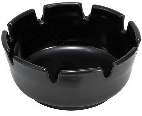 Winco Ashtray 4 Inch Diamond Black  1 Dozen  1 per...