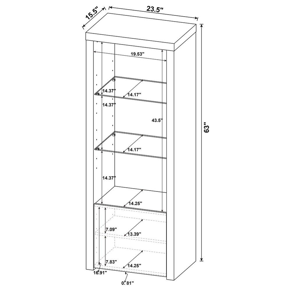 Coaster Furniture Jude 3 Piece Entertainment Center With 71\