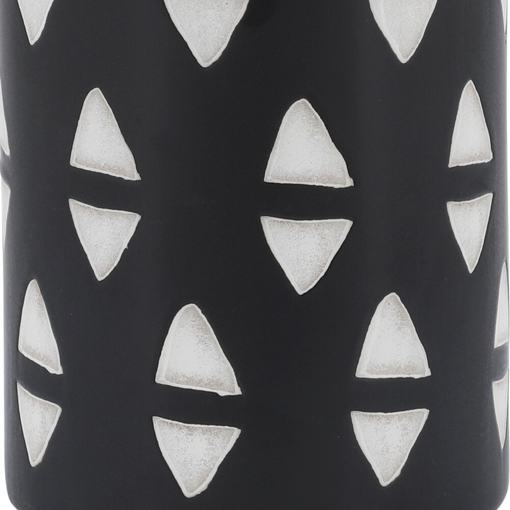 Black and White Decorative Ceramic Vase Contemporary 10\