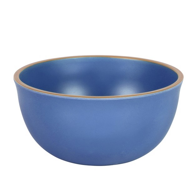 Gibson Home Rockabye 4 Piece 6 1 Inch Melamine Cereal Bowl Set In Blue