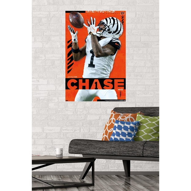 Trends International Nfl Cincinnati Bengals Ja x27 marr Chase 23 Unframed Wall Poster Prints