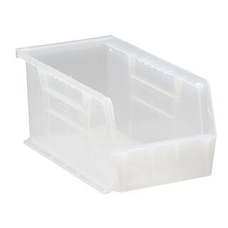 QUANTUM STORAGE SYSTEMS Ultra Series Stack and Hang 3.6 Gal. Storage Bin in Clear (12-Pack) QUS230CL