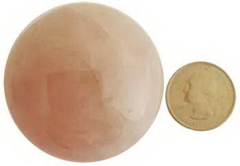 AzureGreen GSRQ40 40mm Rose Quartz sphere