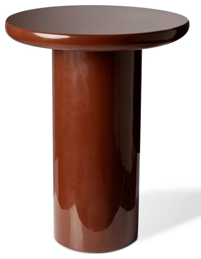 Burgundy Lacquered Side Table  Pols Potten Mob   Contemporary   Side Tables And End Tables   by Luxury Furnitures  Houzz