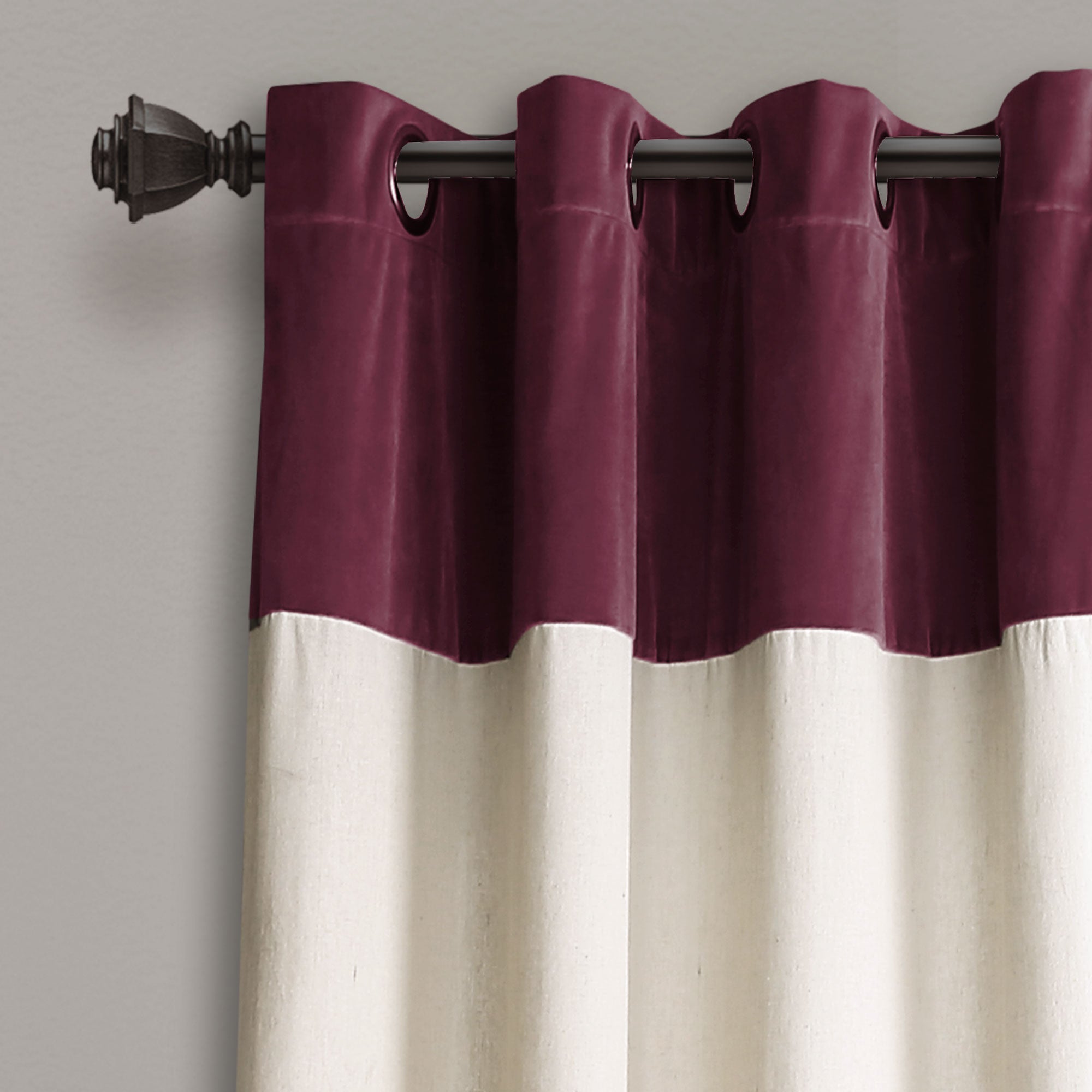 Milo Linen Window Curtain Panel Set