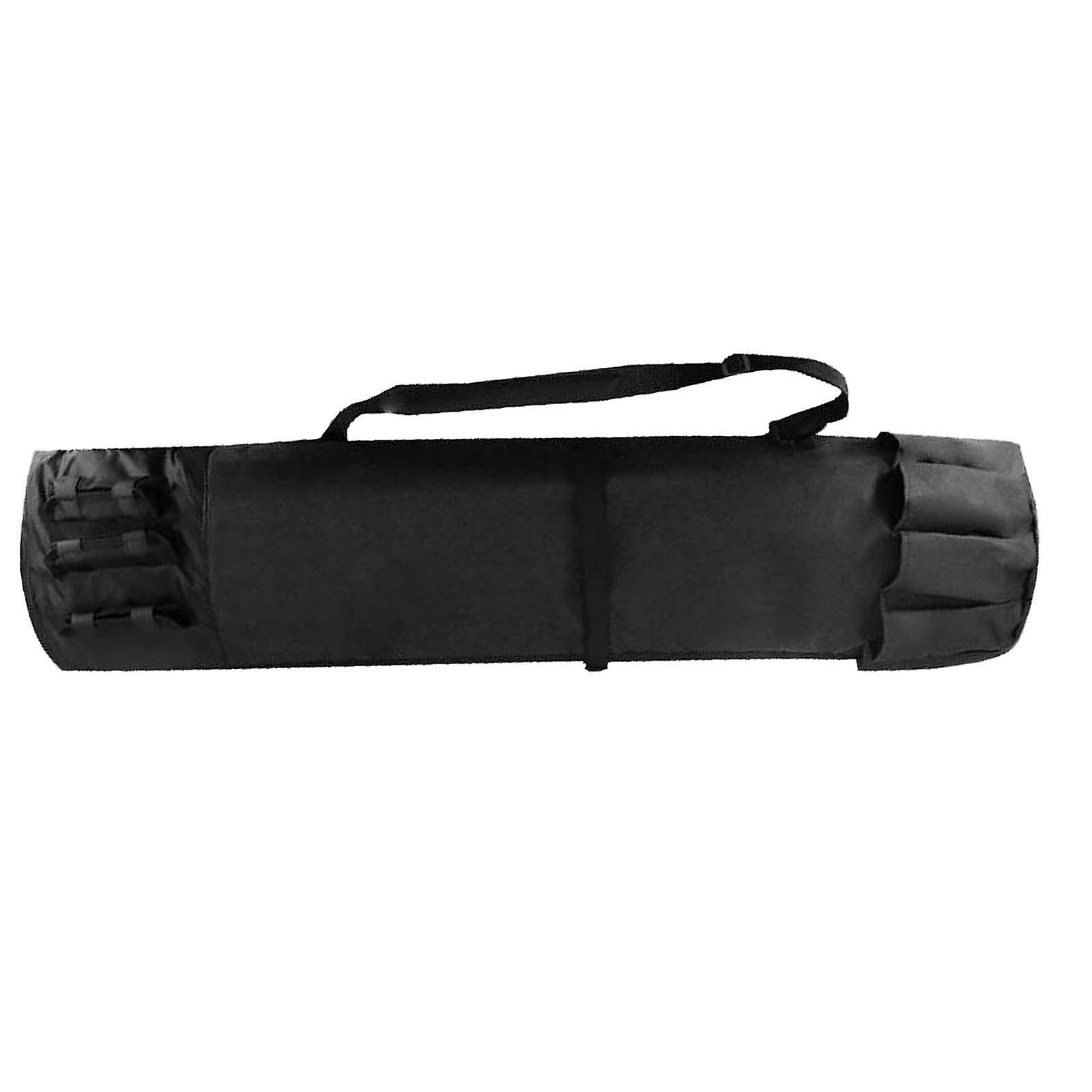 Fishing Rod Case Travel Carry Bag Large Capacity Travel Fishing Reel Carrier Black