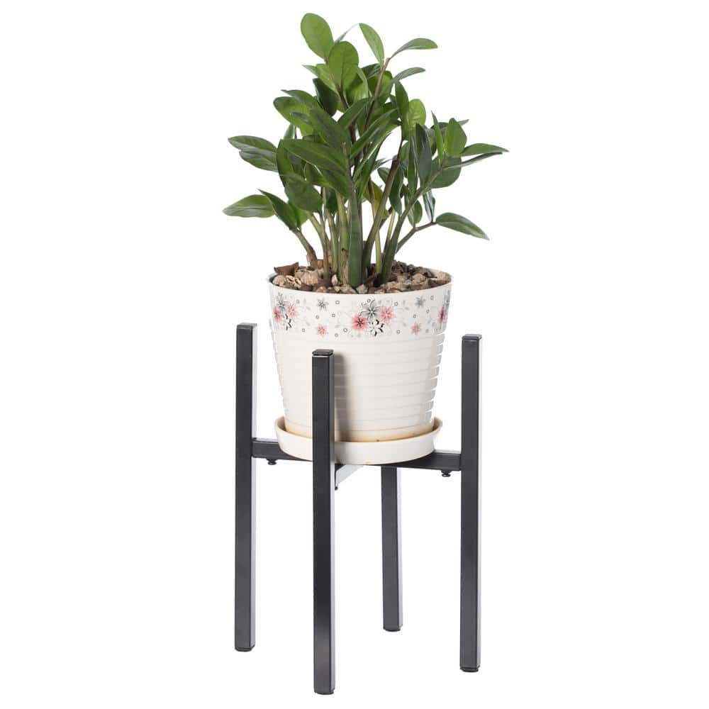 Gardenised Adjustable Metal Plant Holder， Flower Pot Stand Expands from 9.5 in. to 14.5 in. QI003984