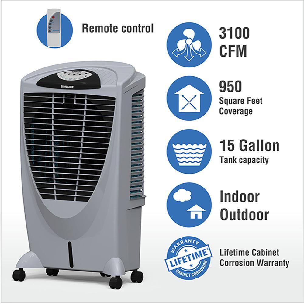 Bonaire Durango Bonaire 3100 CFM 3-Speed Portable Evaporative Cooler for 950 sq. ft. CDU6280051