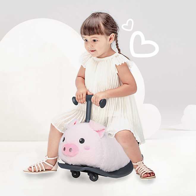 Yvolution Toddlers' My Buddy Wheels Pig Ride-On Toy